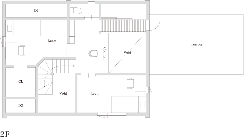 样板空间 | 户型图 2F